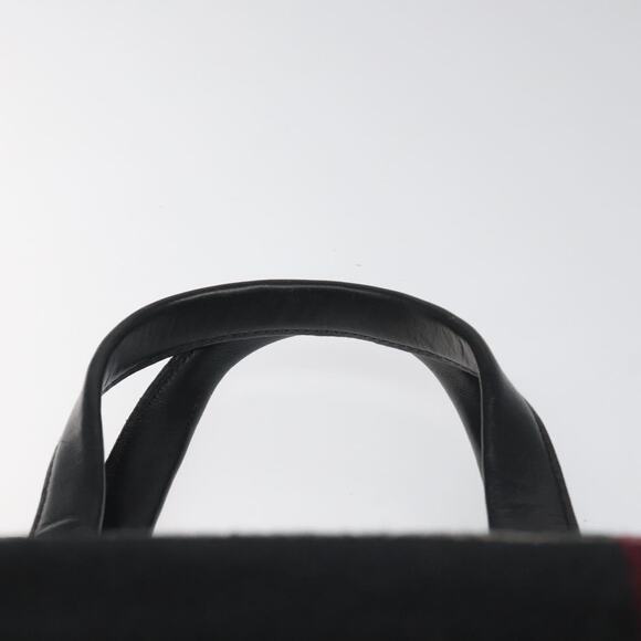 Burberry Nova Check Hand Bag Wool Black - Picture 8 of 16